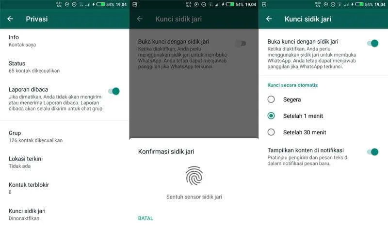 kunci sidik jari 5 Tips Jitu yang Bikin WhatsApp Kamu Anti Sadap! 4 kunci sidik jari