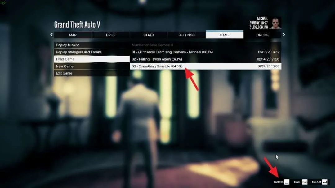 Delete save Cara Mudah Hapus Save Game di GTA V 5 Delete save