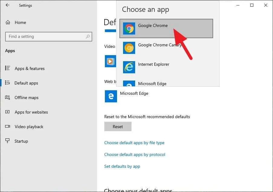 Cara Jadikan Chrome Sebagai Default Browser di Windows 10 6 Microsoft Edge Chrome Cara Jadikan Chrome Sebagai Default Browser di Windows 10 6 Microsoft Edge Chrome