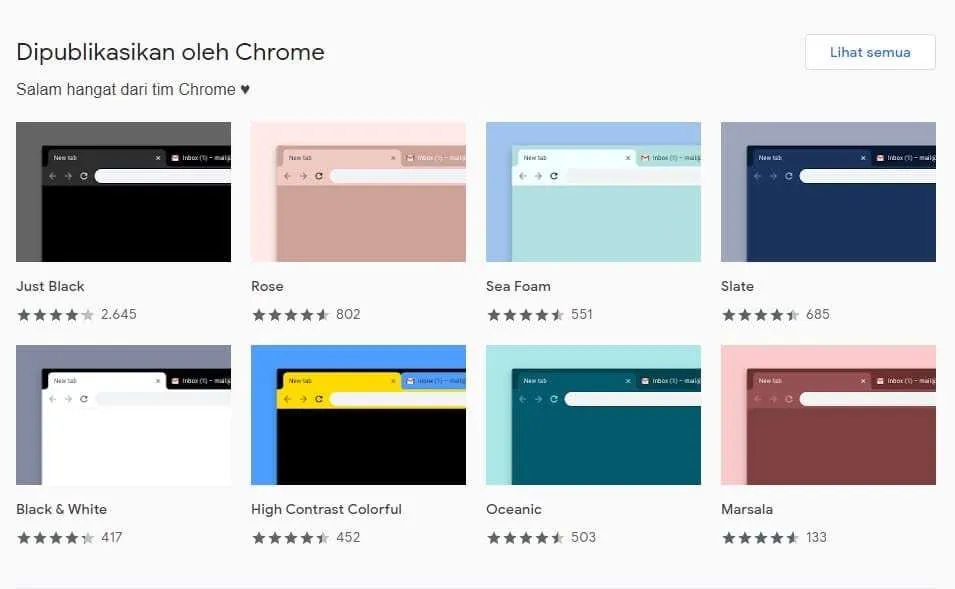 Pilih tema Cara Mengganti Tema Google Chrome PC 5 Pilih tema