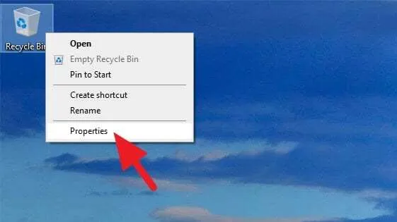 Cara Selalu Hapus File Permanen Tanpa Lewat Recycle Bin 3 Recycle Bin Properties Cara Selalu Hapus File Permanen Tanpa Lewat Recycle Bin 3 Recycle Bin Properties
