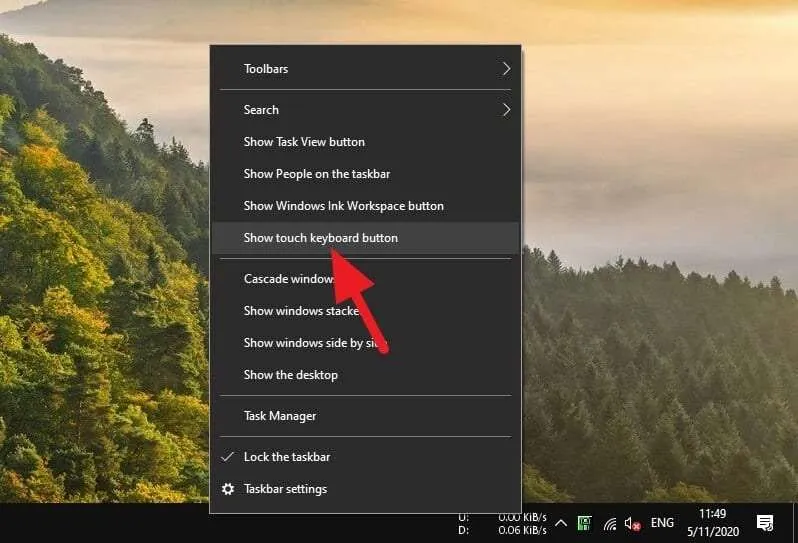 3 Cara Tampilkan On-Screen Keyboard Tanpa Keyboard Fisik 3 Show touch keyboard button 3 Cara Tampilkan On-Screen Keyboard Tanpa Keyboard Fisik 3 Show touch keyboard button