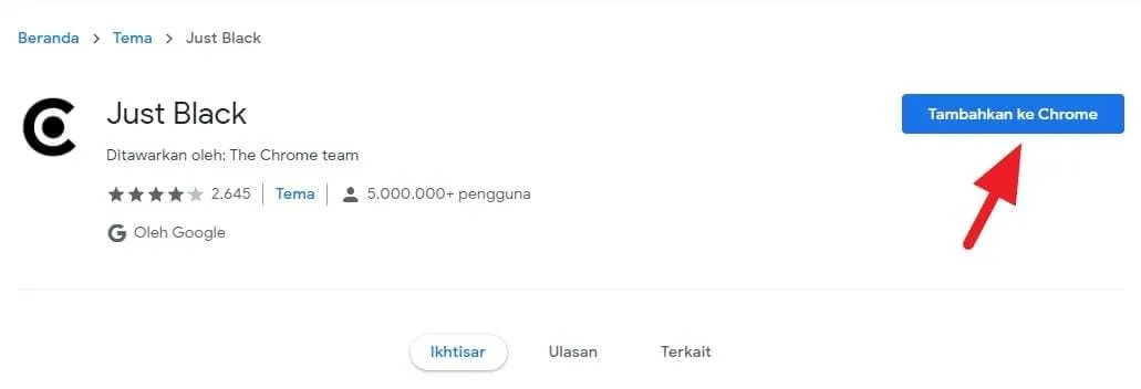 Tambahkan ke Chrome Cara Mengganti Tema Google Chrome PC 6 Tambahkan ke Chrome