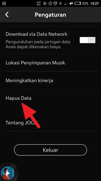 Cara Cepat Hapus Lagu Offline di Aplikasi Joox 5 Hapus Data Cara Cepat Hapus Lagu Offline di Aplikasi Joox 5 Hapus Data