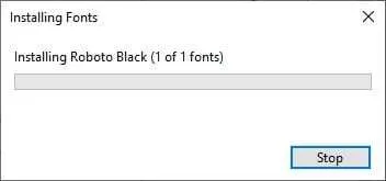 Installing font Cara Mudah Instal Font Baru di Windows 10 5 Installing font