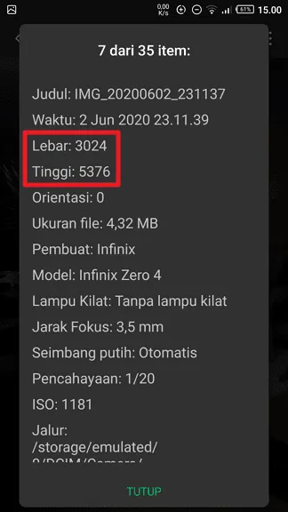 Resolusi foto Cara Mudah Mengetahui Resolusi Foto di Android 5 Resolusi foto