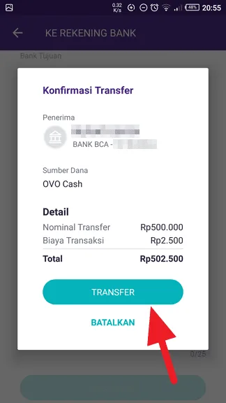 Transfer Cara Transfer OVO ke Rekening Bank Apapun 6 Transfer