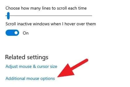 Additional mouse options Cara Mudah Mengganti Kursor di Windows 10 8 Additional mouse options