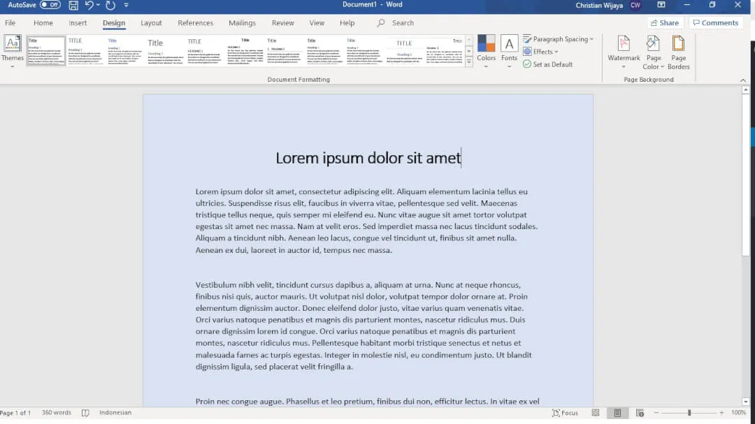 Cara Mengganti Warna Background Kertas di Microsoft Word 6 Microsoft Word Colored Cara Mengganti Warna Background Kertas di Microsoft Word 6 Microsoft Word Colored