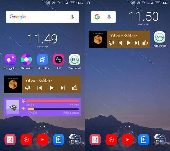 bersihkan widget 7 Cara Menambah RAM Bebas di Android 8 bersihkan widget