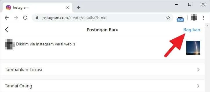 Cara Posting Foto di Instagram Versi Web untuk Komputer/Laptop 9 Bagikan Cara Posting Foto di Instagram Versi Web untuk Komputer/Laptop 5 Bagikan