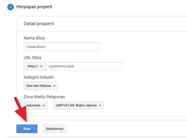 Cara Tambahkan Website Baru ke Google Analytics 11 Detail properti Cara Tambahkan Website Baru ke Google Analytics 11 Detail properti