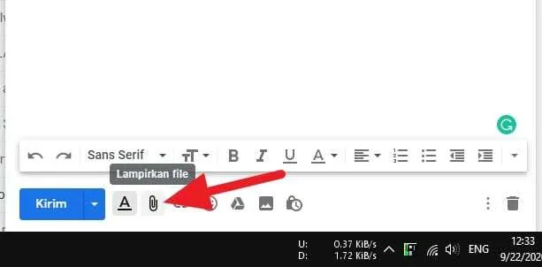 Lampirkan file 1 Cara Mengirim Folder Lewat Email dengan Mudah 6 Lampirkan file 1