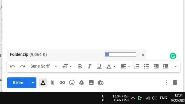 Tunggu proses upload selesai 1 Cara Mengirim Folder Lewat Email dengan Mudah 8 Tunggu proses upload selesai 1