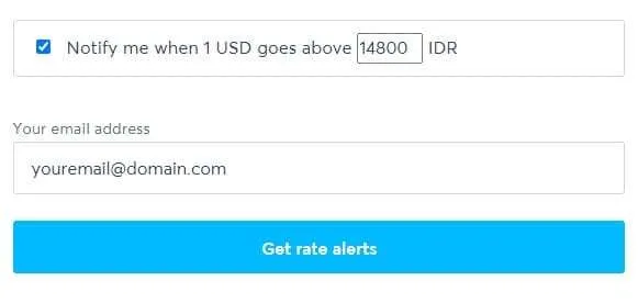 get rate alerts Cara Mendapatkan Notifikasi Nilai Tukar Mata Uang Tertentu 6 get rate alerts