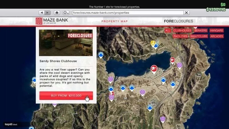 Cara 'Membuang' Senjata di GTA V Online 6 Buy property Cara 'Membuang' Senjata di GTA V Online 6 Buy property