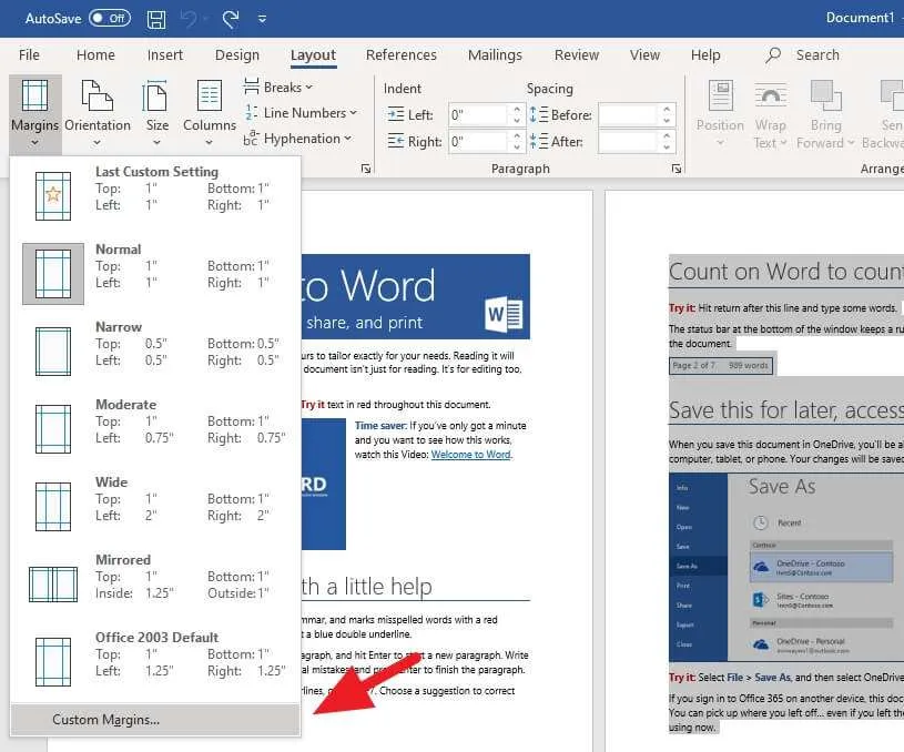 Cara Membuat Microsoft Word Jadi Landscape 7 Custom Margins Cara Membuat Microsoft Word Jadi Landscape 7 Custom Margins