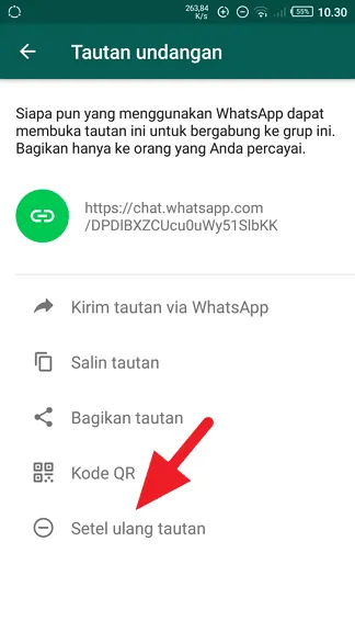 Cara Membuat Link Undangan Grup WhatsApp 8 Setel ulang tautan Cara Membuat Link Undangan Grup WhatsApp 8 Setel ulang tautan