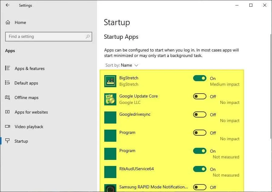 Cara Mengatur Program Startup Windows 10 Agar Lebih Cepat 6 Startup apps Cara Mengatur Program Startup Windows 10 Agar Lebih Cepat 6 Startup apps