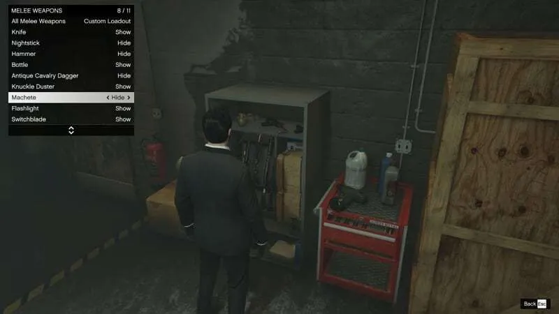 Cara 'Membuang' Senjata di GTA V Online 13 show hide gun Cara 'Membuang' Senjata di GTA V Online 13 show hide gun