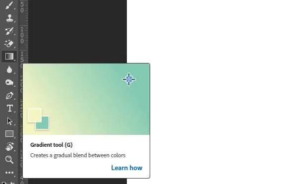 3 Cara Mudah Membuat Efek Gradasi Warna di Photoshop 4 Gradient tool 3 Cara Mudah Membuat Efek Gradasi Warna di Photoshop 4 Gradient tool