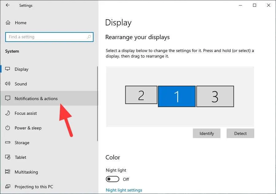 Notifications and actions Cara Menghilangkan Notifikasi Mengganggu di Windows 10 5 Notifications and actions
