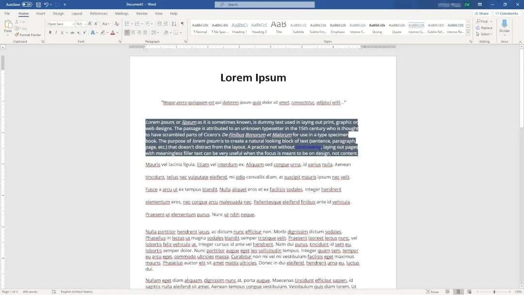 Bad document 6 Cara Merapikan Tulisan di Word Agar Tampak Profesional 3 Bad document