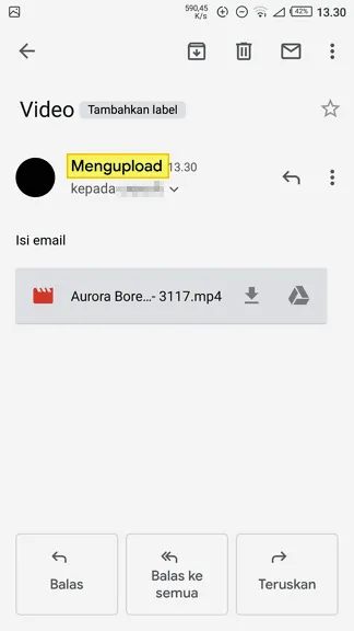 Mengupload video Cara Mengirim Video 25MB+ Lewat Aplikasi Gmail Android 8 Mengupload video