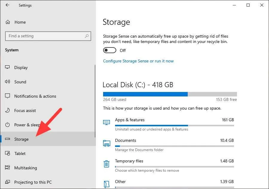 Cara Instan Mencari File Berukuran Besar di Windows 10 5 Storage 1 Cara Instan Mencari File Berukuran Besar di Windows 10 5 Storage 1