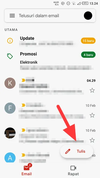 Tulis Cara Mengirim Video 25MB+ Lewat Aplikasi Gmail Android 3 Tulis