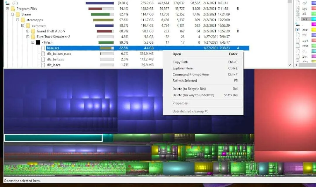 Cara Instan Mencari File Berukuran Besar di Windows 10 13 WinDirStat delete Cara Instan Mencari File Berukuran Besar di Windows 10 13 WinDirStat delete