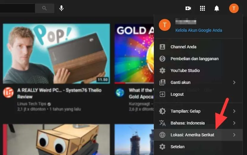 Cara Mengubah Lokasi Negara di Youtube 8 Lokasi Youtube Cara Mengubah Lokasi Negara di Youtube 8 Lokasi Youtube