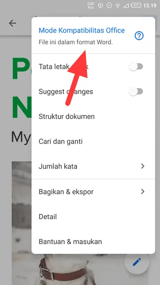 Cara Mengubah Word ke PDF di Android dengan Google Docs 8 Mode kompatibilitas office Cara Mengubah Word ke PDF di Android dengan Google Docs 8 Mode kompatibilitas office