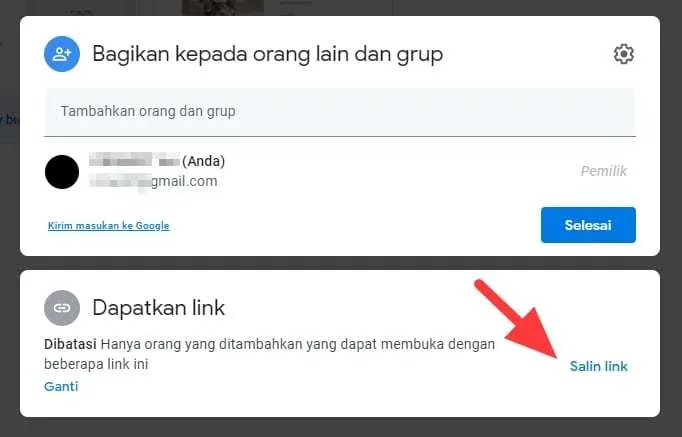 Cara Berbagi File Dokumen yang Disimpan di Google Drive 9 Salin link 1 Cara Berbagi File Dokumen yang Disimpan di Google Drive 9 Salin link 1