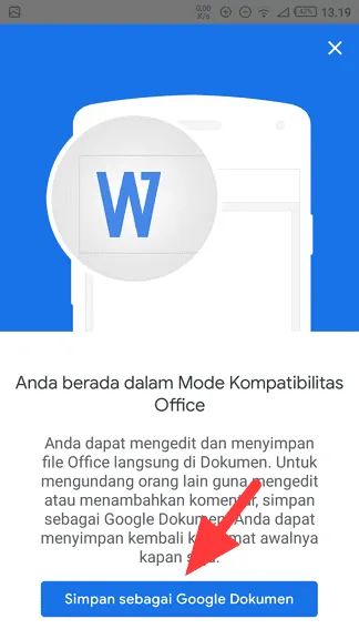 Cara Mengubah Word ke PDF di Android dengan Google Docs 9 Simpan sebagai Google Dokumen Cara Mengubah Word ke PDF di Android dengan Google Docs 9 Simpan sebagai Google Dokumen