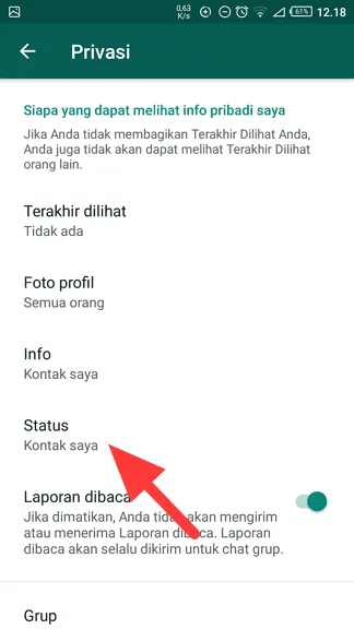 Cara Atur Privasi Status WA Agar Tidak Dilihat Kontak Tertentu 6 Status Cara Atur Privasi Status WA Agar Tidak Dilihat Kontak Tertentu 6 Status