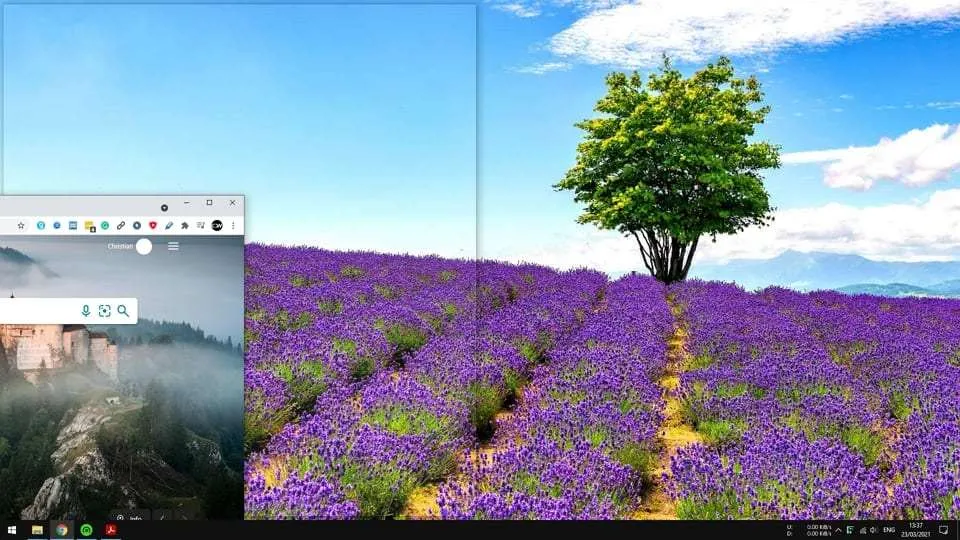 half screen Cara Menggunakan Split Screen Windows 10 Agar Lebih Produktif 4 half screen