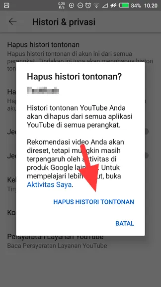 Hapus Histori Tontonan 1 Cara Menghapus Histori Tontonan di Youtube dengan Instan 7 Hapus Histori Tontonan 1