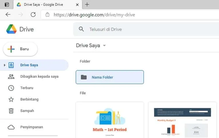 folder baru dibuat Cara Membuat Folder Baru di Google Drive Android & PC 10 folder baru dibuat