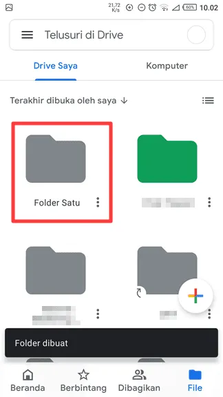 folder dibuat Cara Membuat Folder Baru di Google Drive Android & PC 6 folder dibuat