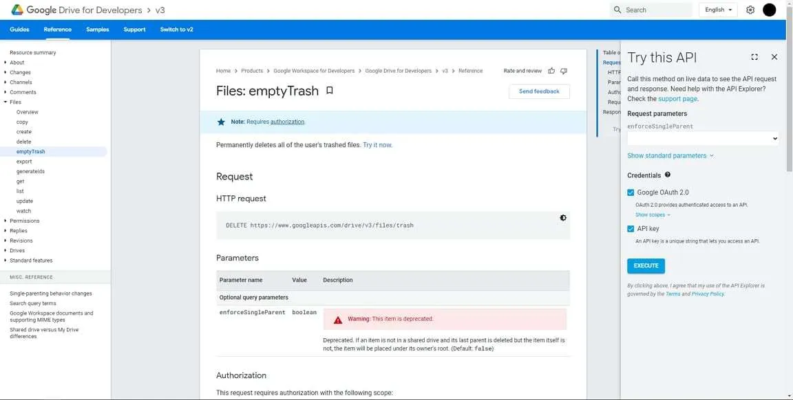 Cara Hapus Semua File Sampah Google Drive Sekaligus 3 google drive for developers Cara Hapus Semua File Sampah Google Drive Sekaligus 3 google drive for developers