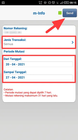 jenis dan periode mutasi Cara Melihat Riwayat Transaksi Rekening di Aplikasi BCA Mobile 7 jenis dan periode mutasi