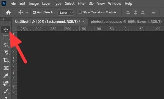 Cara Membuat Garis Melengkung di Photoshop dengan Rapi 10 move tool Cara Membuat Garis Melengkung di Photoshop dengan Rapi 10 move tool