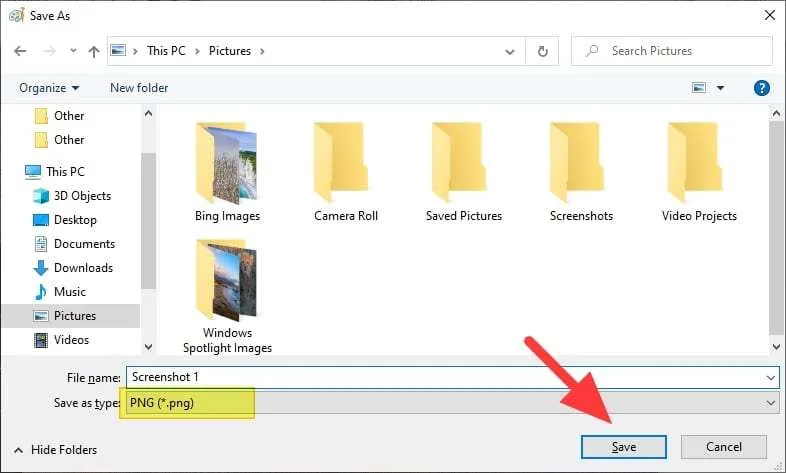 save 7 3 Cara Melihat Hasil Screenshot di PC/Laptop Windows 8 save 7