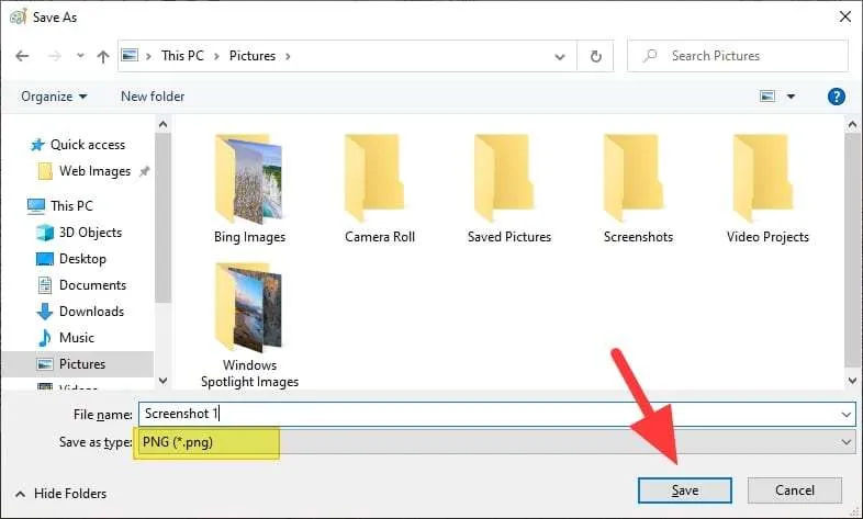 save 9 3 Cara Melihat Hasil Screenshot di PC/Laptop Windows 16 save 9