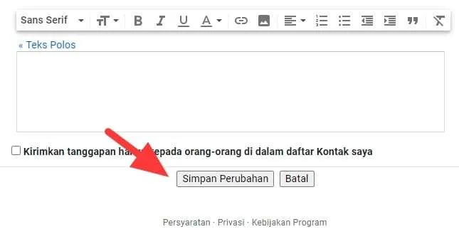 Cara Mudah Membuat Signature Pada Akhir Email di Gmail 9 simpan perubahan Cara Mudah Membuat Signature Pada Akhir Email di Gmail 9 simpan perubahan
