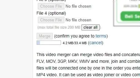 uploading 1 3 Cara Menggabungkan Video Online Gratis Tanpa Watermark 7 uploading 1