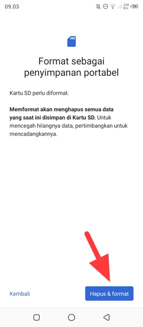 hapus format 1 2+1 Cara Format Kartu SD Langsung di HP Android Kamu 13 hapus format 1