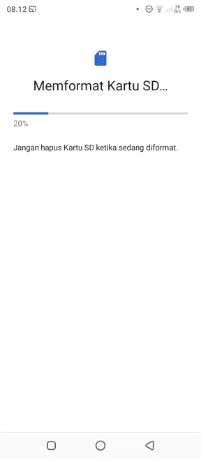 proses format 2+1 Cara Format Kartu SD Langsung di HP Android Kamu 7 proses format