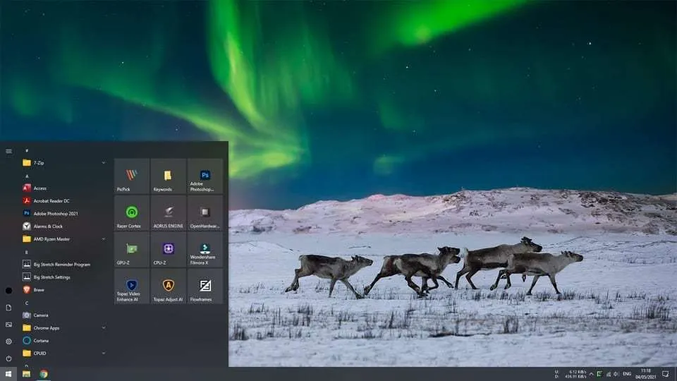 2 Cara Membuat Menu Taskbar Transparan di Windows 10 6 taskbar transparent 2 Cara Membuat Menu Taskbar Transparan di Windows 10 6 taskbar transparent